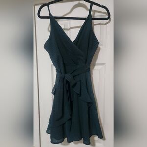 Trixxi Dark Teal Strapless Dress